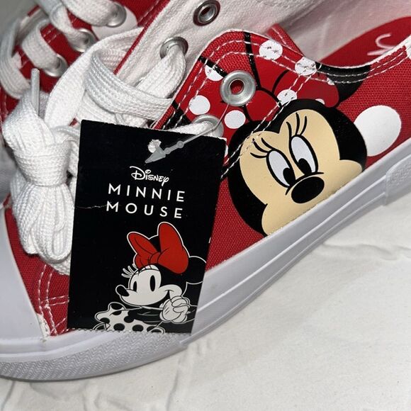 Mickey Mouse Women’s Red & White Platform Sneakers (Size 6) - Picture 9 of 12
